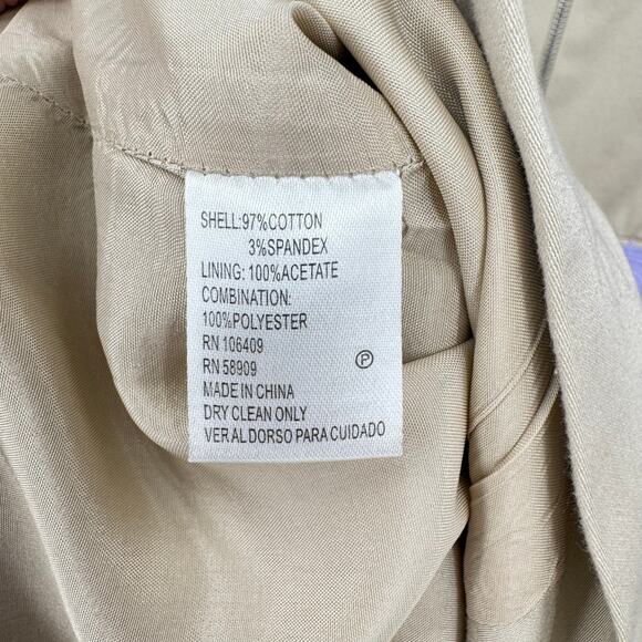 Antonio Melani Khaki Tan Lavender Purple Circle Lace Overlay Sheath Dress - Picture 12 of 12